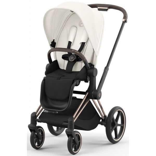 Cybex Priam 4.0 коляска 2 в 1 Off White шасі Rosegold 000057 фото