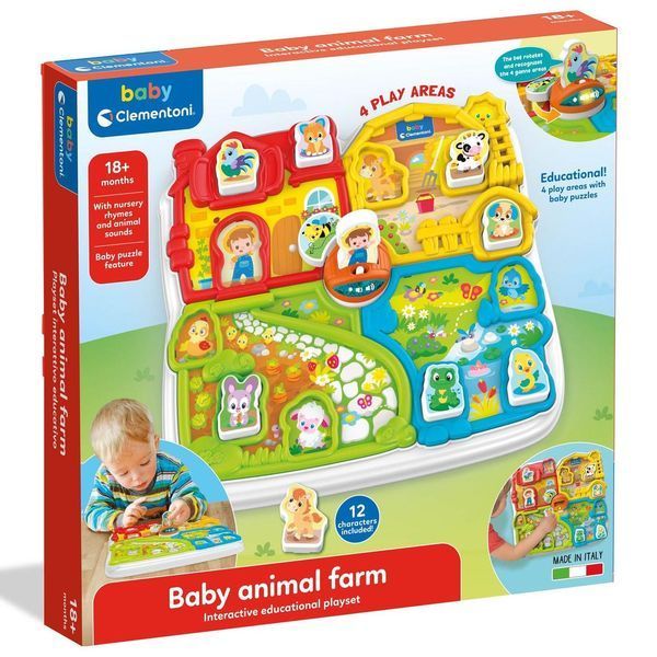 Ігровий розвиваючий центр Clementoni "Baby Animal Farm" 17716 фото