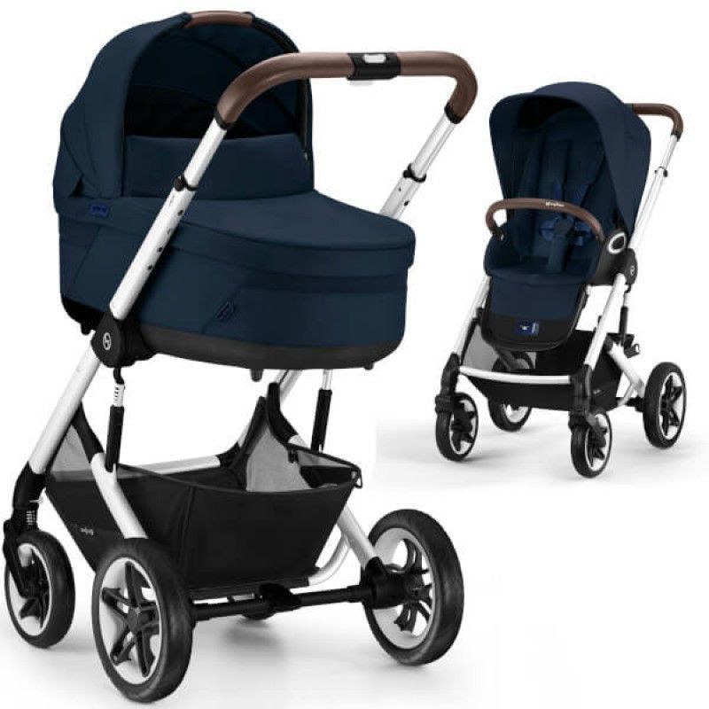 Коляска Cybex Talos S Lux Taupe 2 в 1 Ocean Blue 000045 фото