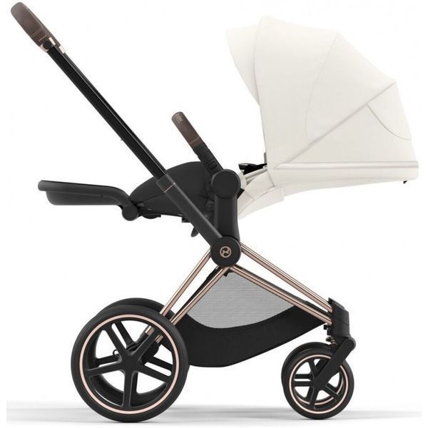Cybex Priam 4.0 коляска 3 в 1 Off White шасі Rosegold 000024 фото