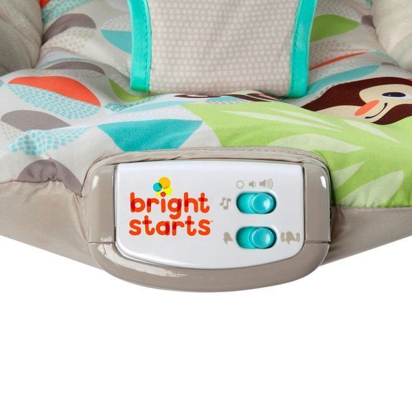 Шезлонг Bright Starts "Happy Safari Bouncer" 11508 фото