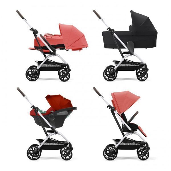 Прогулянкова коляска Cybex Eezy S Twist plus 2 SLV Hibiscus Red 522001127 фото