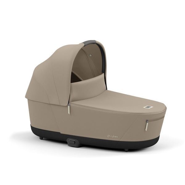 Коляска Cybex Priam 4.0 шасі Matt Black + Люлька Cozy Beige 2284585793 фото