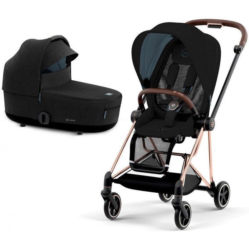 Cybex Mios 4.0 коляска 2 в 1 Sepia Black шасі Rose Gold 2644289759 фото