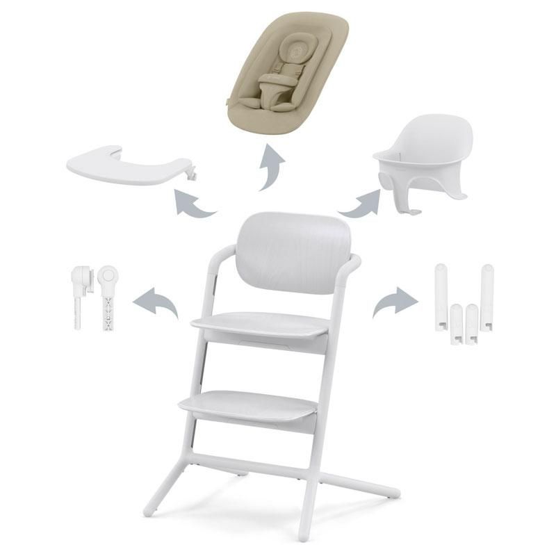Cybex Lemo all white стільчик для годування 4 в 1 521004829 фото