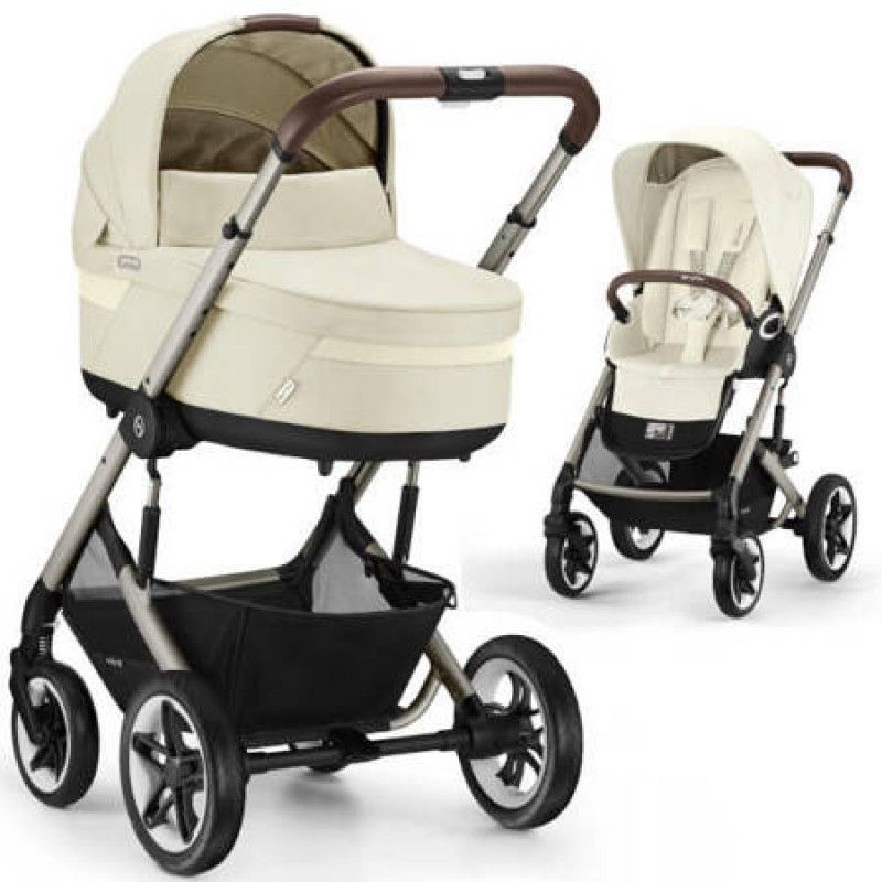 Коляска Cybex Talos S Lux Taupe 2 в 1 Seashell Beige 000046 фото