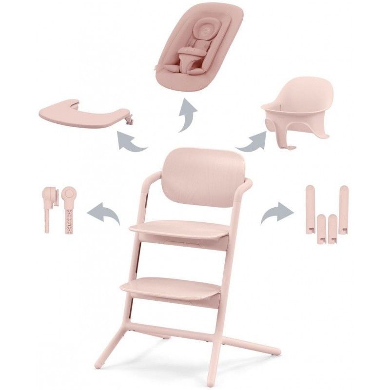 Cybex Lemo pearl pink стільчик для годування 4 в 1 521003191 фото