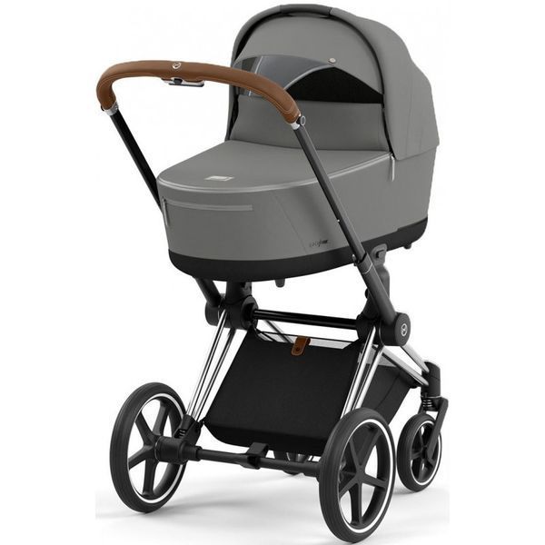Cybex Priam 4.0 коляска 2 в 1 Mirage Grey шасі Chrome Brown 000048 фото