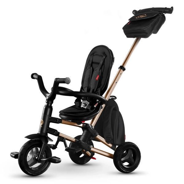 Складаний триколісний дитячий велосипед Qplay Nova+ RubberGold 1793290616 фото