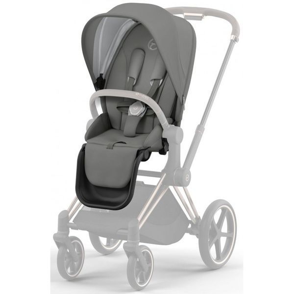 Cybex Priam 4.0 коляска 2 в 1 Mirage Grey шасі Chrome Brown 000048 фото