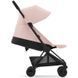 Коляска прогулянкова Cybex Coya Peach Pink шасі matt black 522004315 фото 4