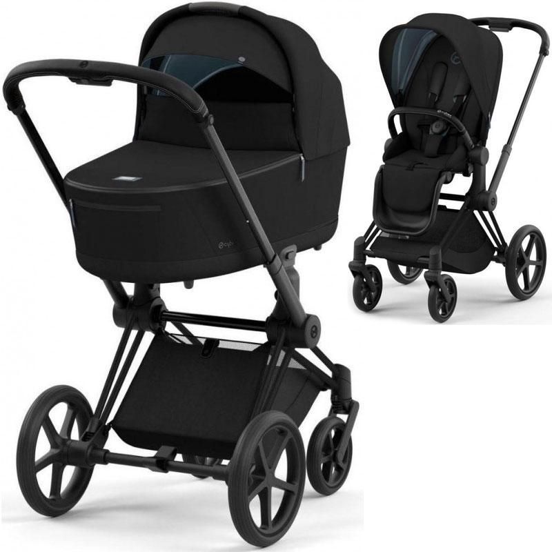 Cybex Priam 4.0 коляска 2 в 1 Sepia Black шасі Matt Black 000052 фото
