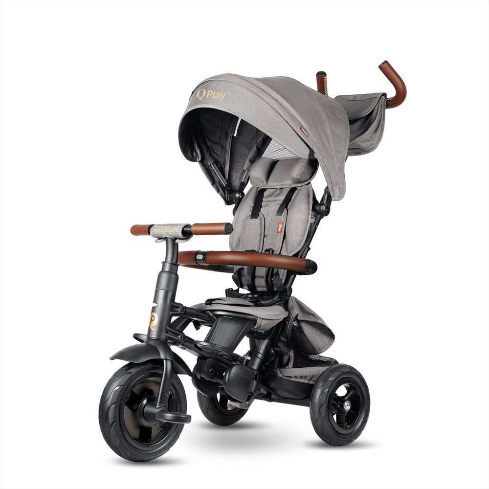 Складаний триколісний велосипед Qplay Rito Deluxe Grey 2552394470 фото