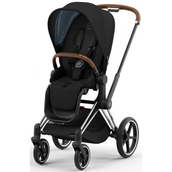 Cybex Priam 4.0 коляска 2 в 1 Sepia Black шасі Chrome Brown 000027 фото