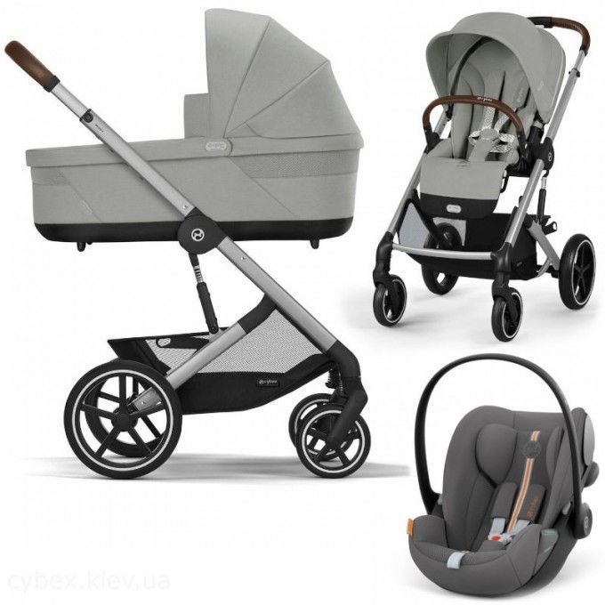Коляска Cybex Balios S Lux 3 в 1 Stone Grey/ Автокрісло Cloud G plus 2692219980 фото