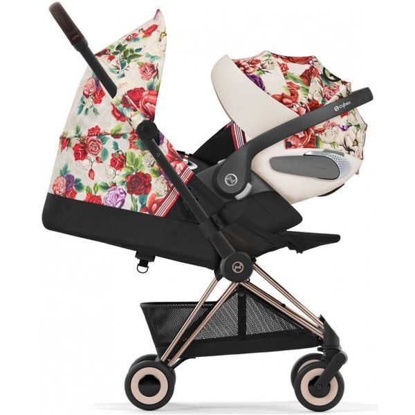 Прогулянкова коляска Cybex Coya Spring Blossom Light шасі rosegold 522003071 фото