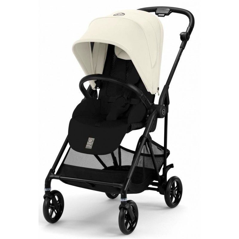Прогулянкова коляска Cybex Melio Carbon Canvas White 525000035 фото