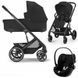 Коляска Cybex Balios S Lux 3 в 1 Moon Black / Автокрісло Cloud G Moon Black 2701849416 фото