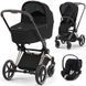 Cybex Priam 4.0 коляска 3 в 1 Sepia Black шасі Rosegold 000036 фото