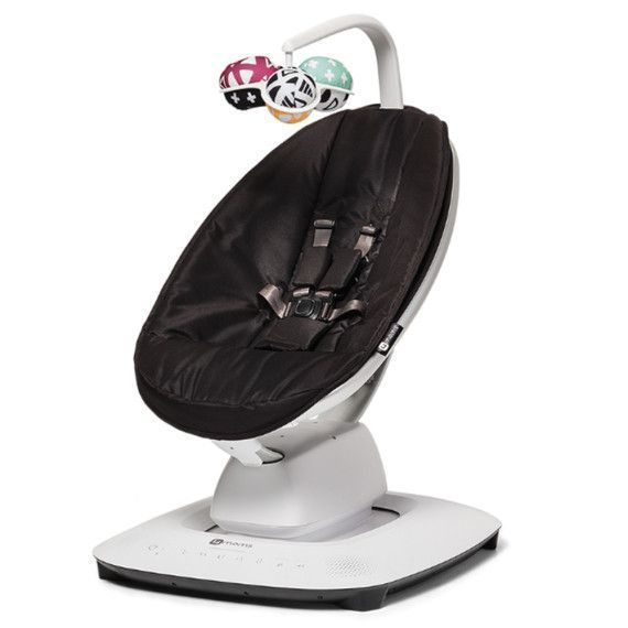 Крісло-гойдалка 4moms MamaRoo 5.0 Black Classic 817980017757 фото