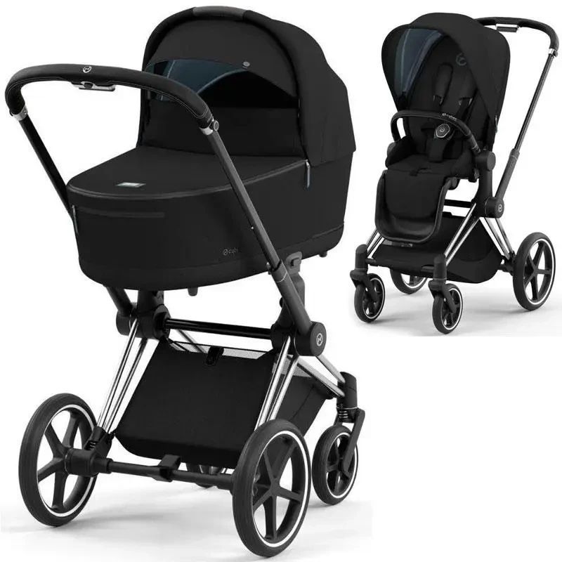 Cybex Priam 4.0 коляска 2 в 1 Sepia Black шасі Chrome Black 000035 фото