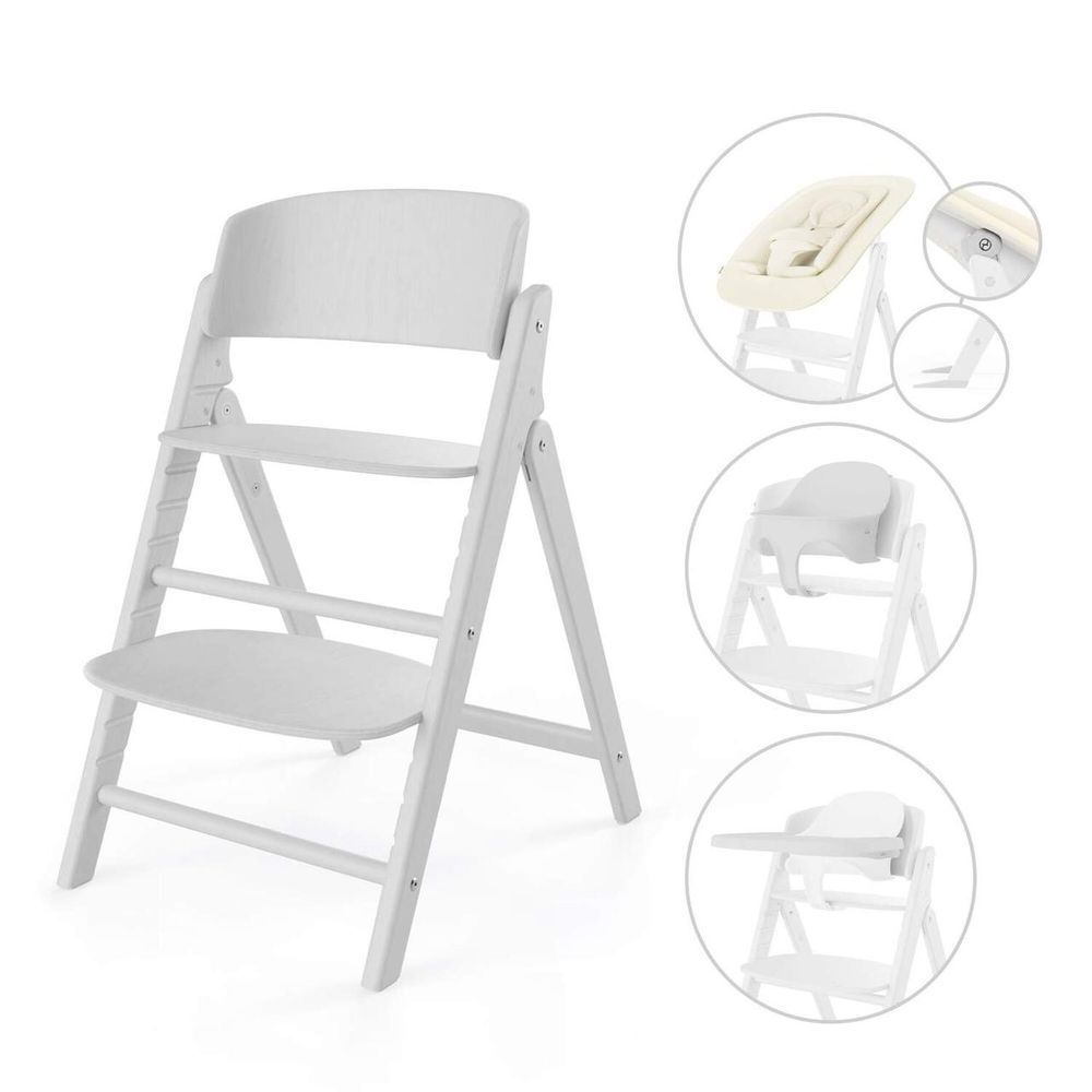 Cybex Click & Fold all white стільчик для годування 4 в 1 2742882392 фото