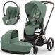 Cybex Priam 4.0 коляска 3 в 1 Leaf Green шасі Rosegold 000025 фото 2