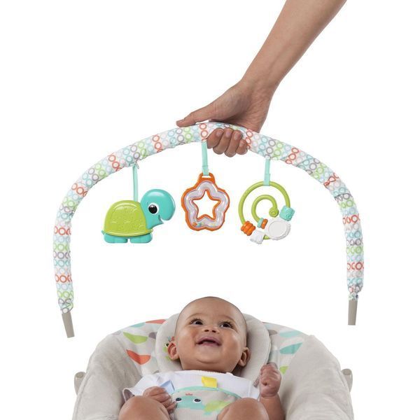 Шезлонг Bright Starts "Happy Safari Bouncer" 11508 фото