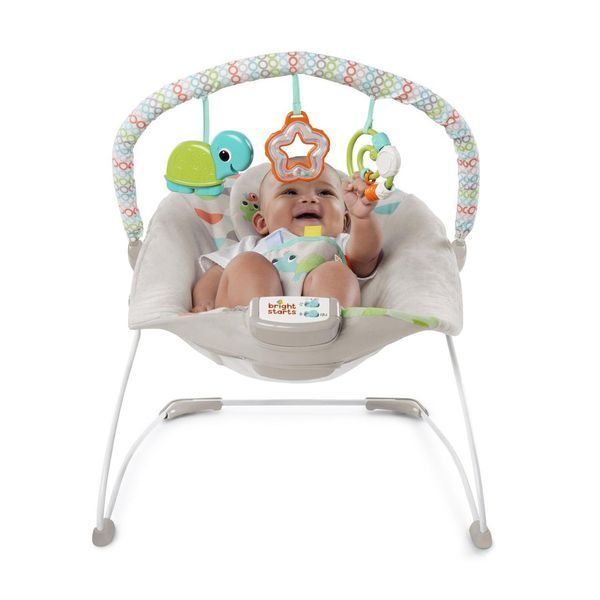 Шезлонг Bright Starts "Happy Safari Bouncer" 11508 фото