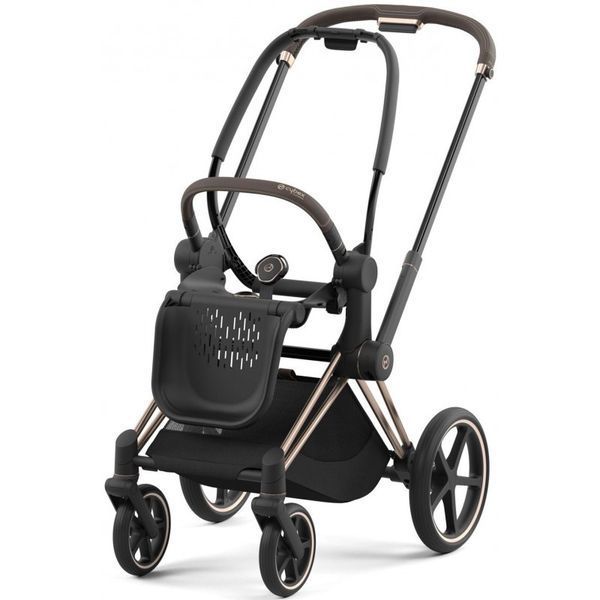 Коляска Cybex Priam 4.0 шасі Rosegold + Люлька Sepia Black 000017 фото