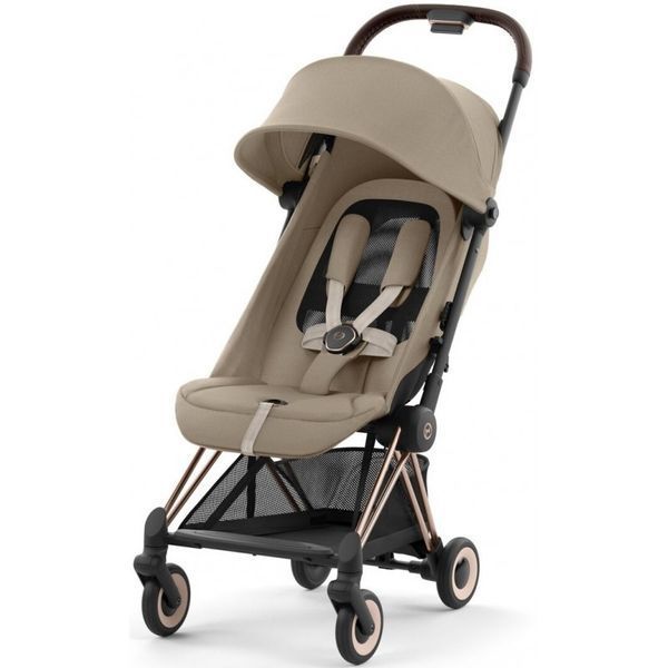 Cybex Coya Cozy Beige шасі rosegold прогулянкова коляска 522005183 фото
