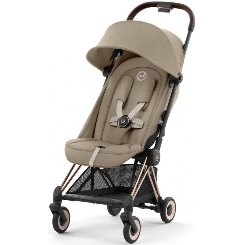 Cybex Coya Cozy Beige шасі rosegold прогулянкова коляска 522005183 фото