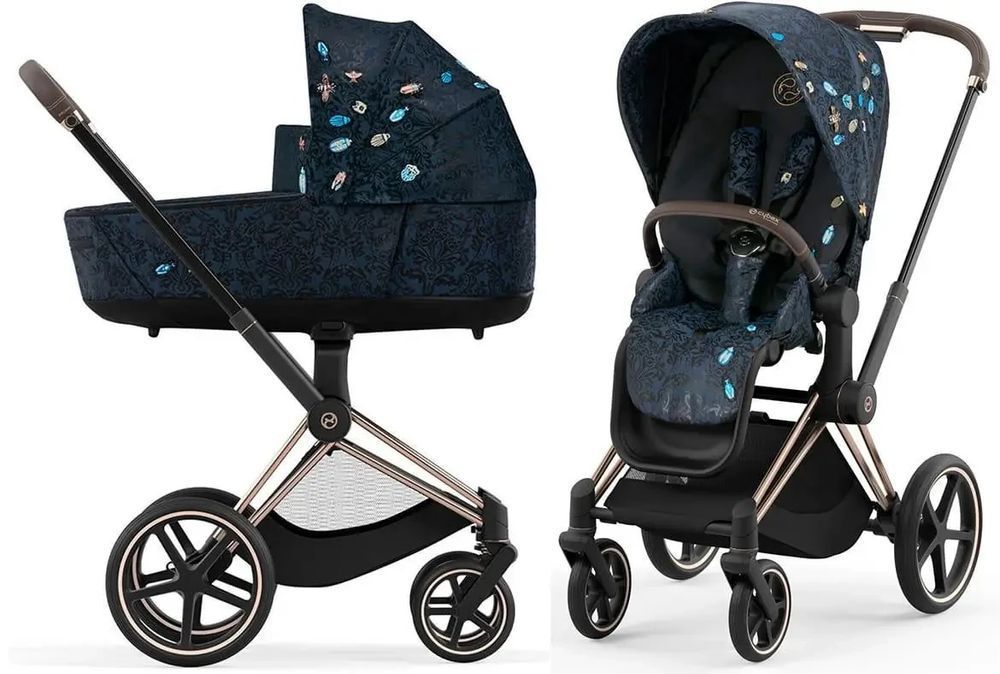 Коляска Cybex Priam 4.0 2 в 1 Jewels of Nature шасі Rosegold 000061 фото