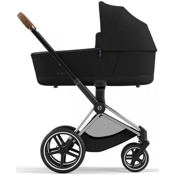 Коляска Cybex Priam 4.0 шасі Chrome Brown + Люлька Sepia Black 000019 фото