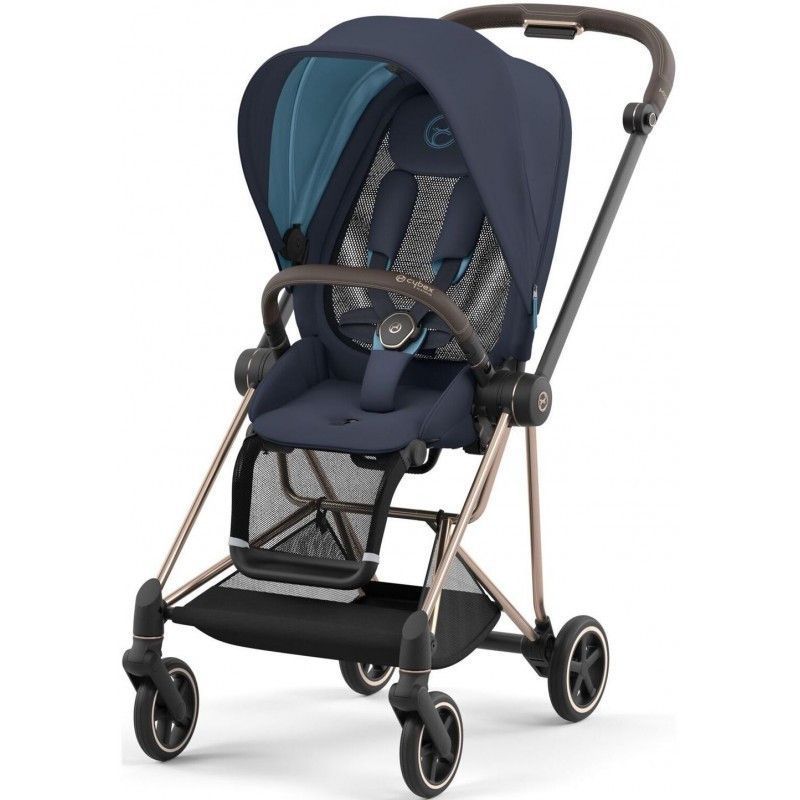 Прогулянкова коляска Cybex Mios 4.0 Nautical Blue шасі Rosegold 77789 фото