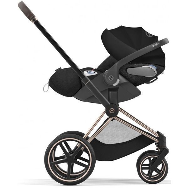 Коляска Cybex Priam 4.0 шасі Chrome Brown + Люлька Sepia Black 000020 фото