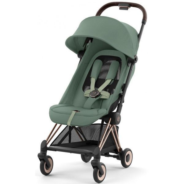 Коляска прогулянкова Cybex Coya Leaf Green шасі rosegold 522004285 фото