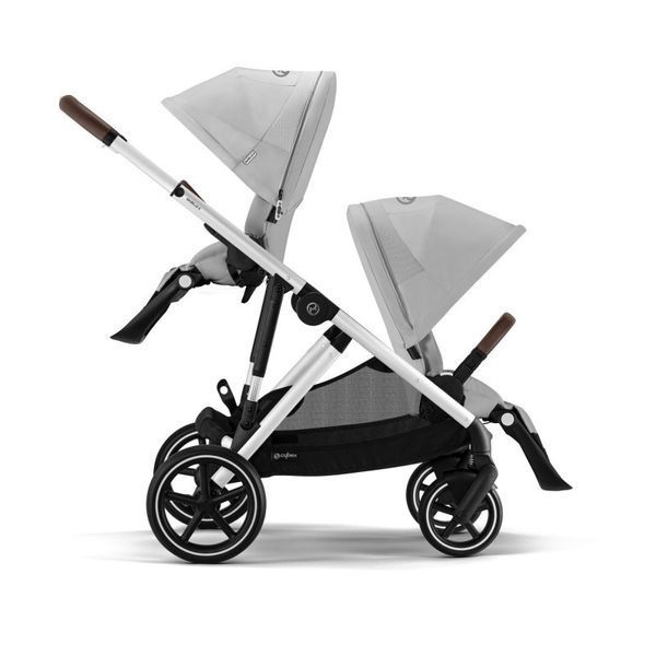 Коляска для двійні Cybex Gazelle S Silver Lava Grey 000011 фото