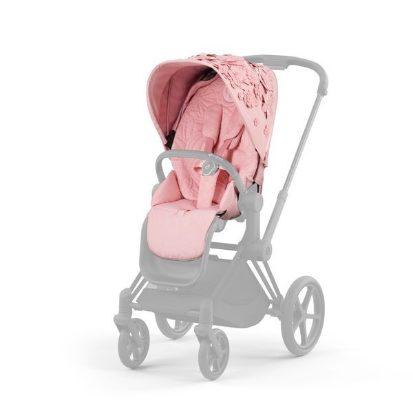 Чохол тканинний для прогулянкового блоку Priam Simply Flowers Pink 521002825 фото