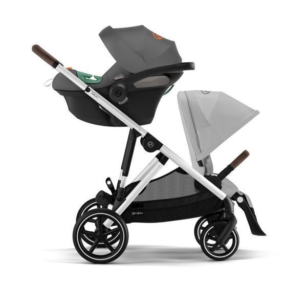 Коляска для двійні Cybex Gazelle S Silver Lava Grey 000011 фото