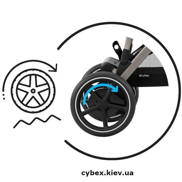 Коляска Cybex eGazelle S Moon Black 524000517 фото