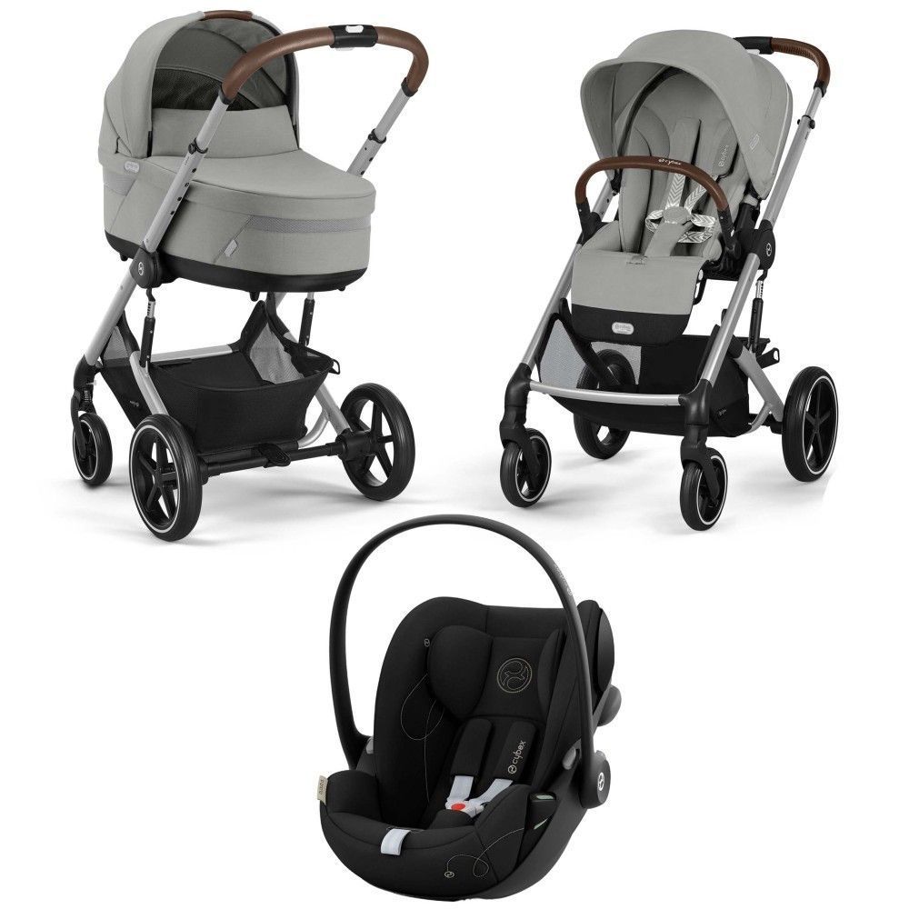 Коляска Cybex Balios S Lux 3 в 1 Stone Grey/ Автокрісло Cloud G 524002519 фото