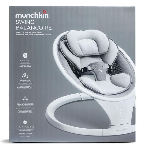 Заколисуючий центр Munchkin Baby Swing з функцією Bluetooth 9029001 фото