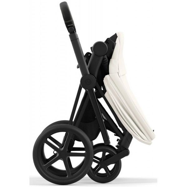 Cybex Priam 4.0 коляска 3 в 1 Off White шасі Matt Black 000029 фото