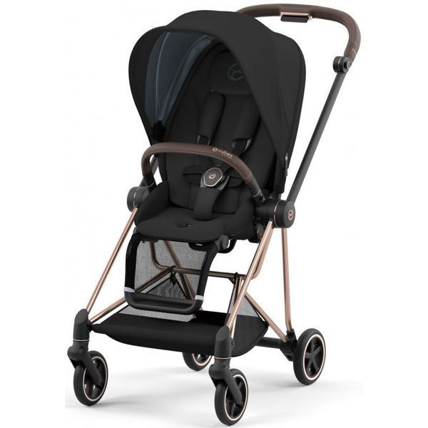 Cybex Mios 4.0 коляска 2 в 1 Sepia Black / Off White шасі Rose Gold 00007223 фото