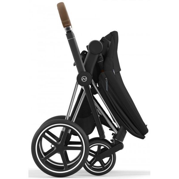 Cybex Priam 4.0 коляска 3 в 1 Sepia Black шасі Chrome Brown/ Автокрісло Cloud T i-Size Sepia Black 000038 фото