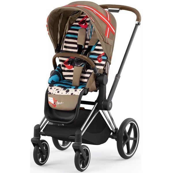 Cybex Priam Karolina Kurkova 4.0 шасі Chrome Brown коляска 2 в 1 000064 фото