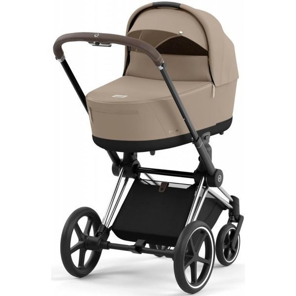 Cybex Priam 4.0 коляска 3 в 1 Cozy Beige шасі Chrome Brown 2589082430 фото