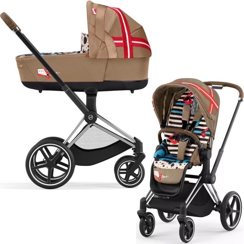 Cybex Priam Karolina Kurkova 4.0 шасі Chrome Brown коляска 2 в 1 000064 фото