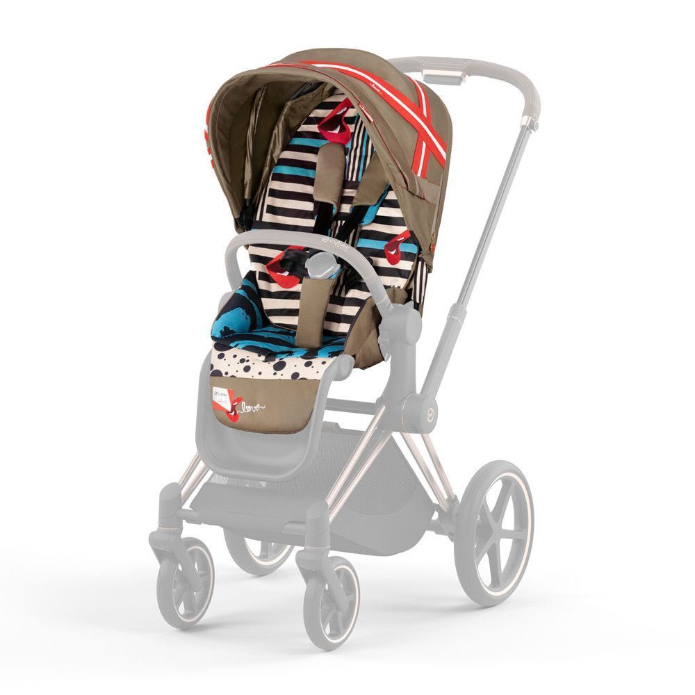 Чохол тканинний для прогулянкового блоку Cybex Priam KK One Love multicolor 521002753 фото